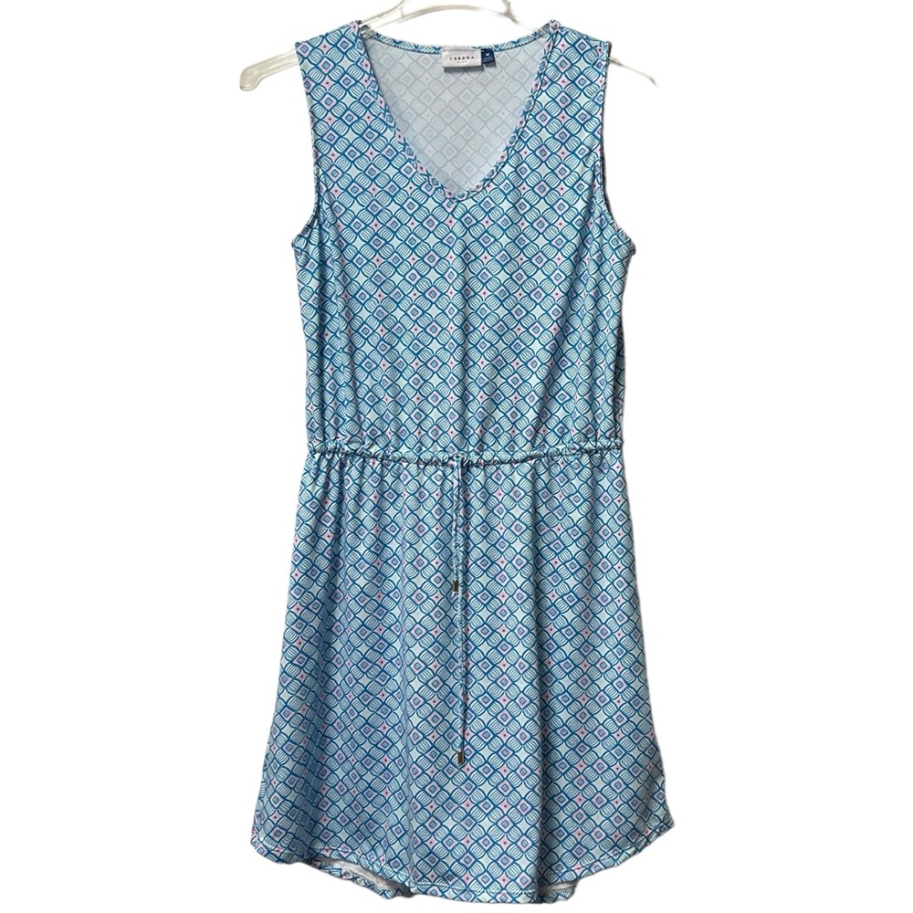Cabana Life Dress Women’s Size Large Sleeveless Drawstring Waist UPF 50+